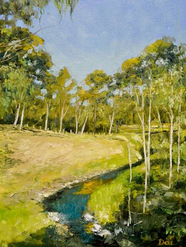 Original Impressionism Nature Painting by Dai Wynn