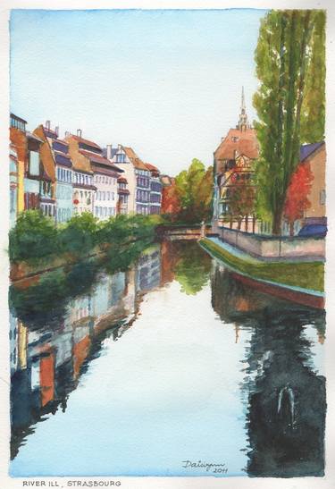 River Ill, Strasbourg, France thumb