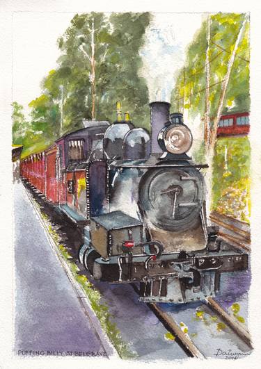 Print of Train Paintings by Dai Wynn