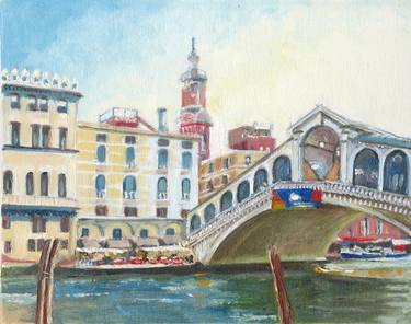 The Rialto over the Grand Canal, Venice, Italy thumb
