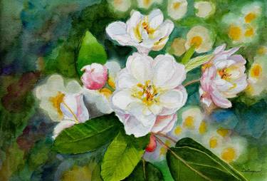 Print of Realism Floral Paintings by Dai Wynn