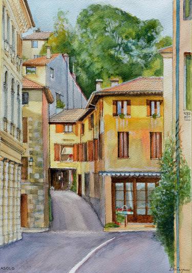 Italy, Veneto, Asolo historic town centre thumb