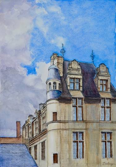 Print of Figurative Architecture Paintings by Dai Wynn
