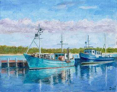 Print of Expressionism Boat Paintings by Dai Wynn