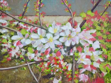 Original Figurative Floral Paintings by Dai Wynn