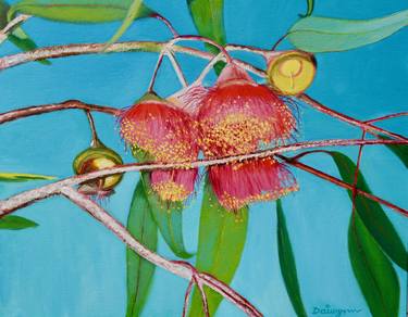Print of Fine Art Floral Paintings by Dai Wynn