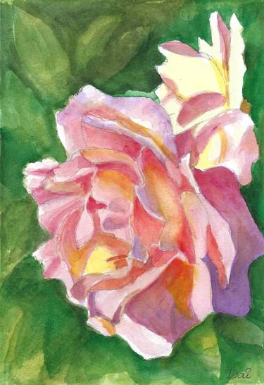 Print of Fine Art Floral Paintings by Dai Wynn