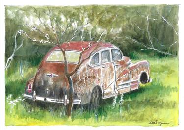 Print of Automobile Paintings by Dai Wynn