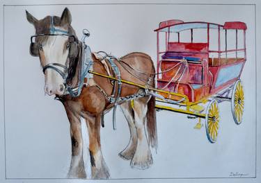 Clydesdale Draft Horse and Coach thumb