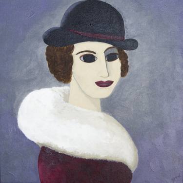 Original Art Deco Women Paintings by Wendi McGowan-Ellis