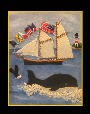 Original Folk Sailboat Paintings by Cynthia Gallant-Simpson