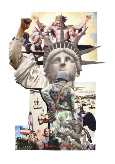Original Political Collage by Caroline Coon