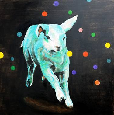 Original Modern Animal Painting by Randi Antonsen