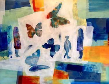 Print of Abstract People Paintings by Randi Antonsen