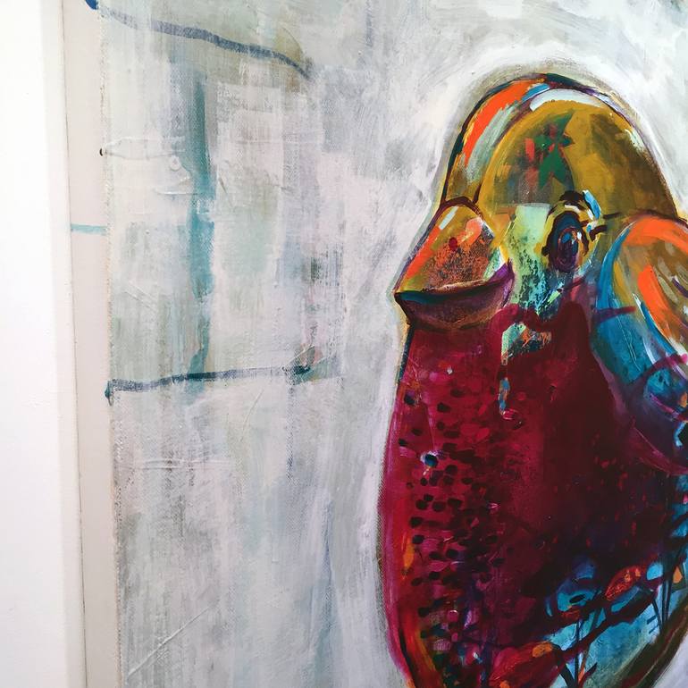 Original Abstract Love Painting by Randi Antonsen