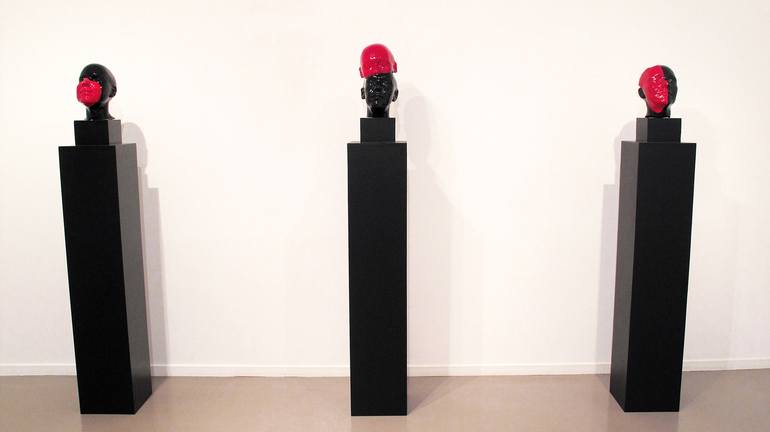 Original Surrealism People Sculpture by Cecilie Lind