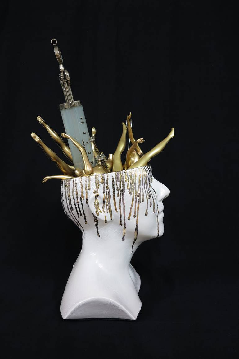 Original Conceptual People Sculpture by Cecilie Lind