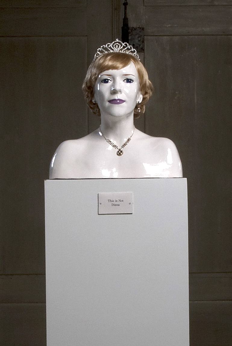 Original Pop Art Celebrity Sculpture by Cecilie Lind