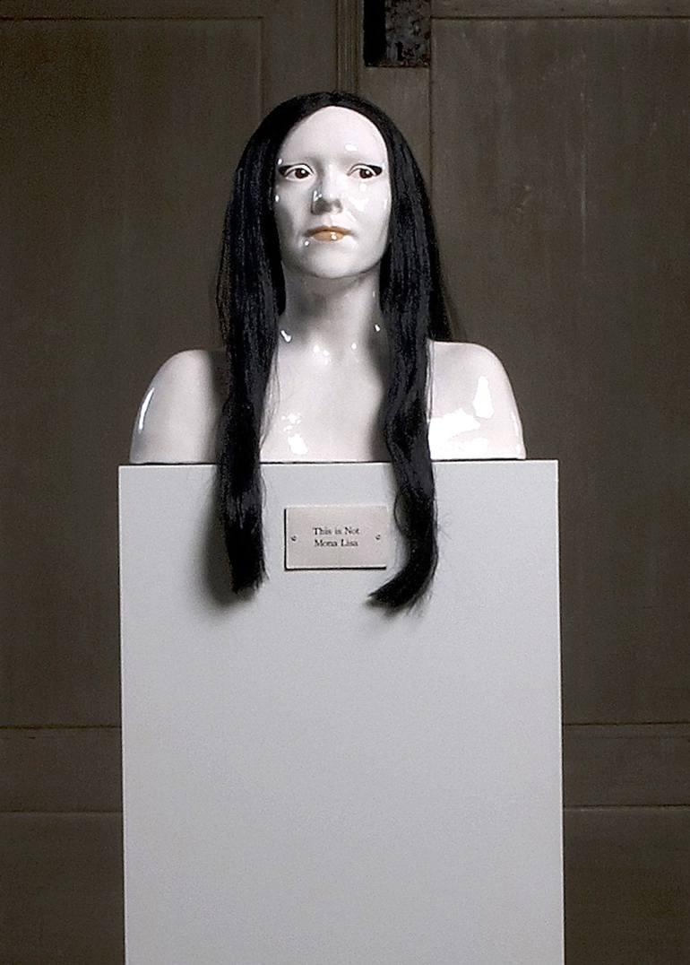 Original Pop Art Celebrity Sculpture by Cecilie Lind
