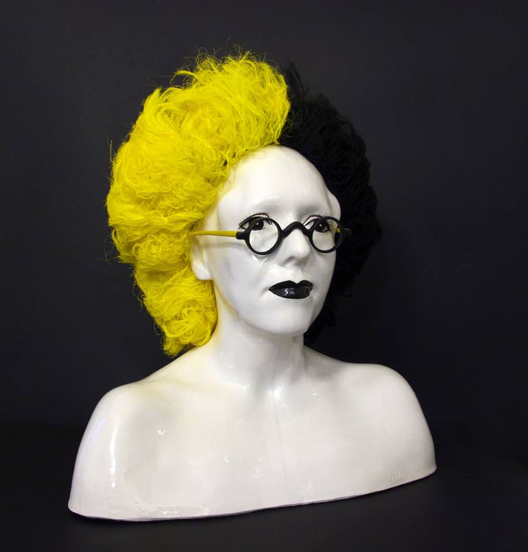 Original Pop Art Celebrity Sculpture by Cecilie Lind