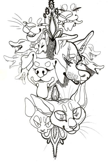 Original Illustration Animal Drawing by Marley Smith
