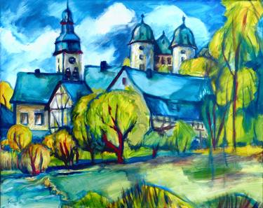 German village Gemuenden with castle thumb