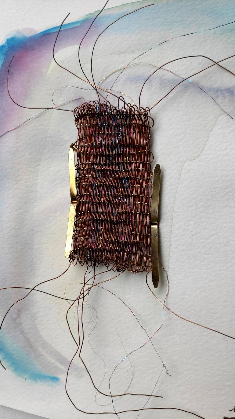 Original Minimalism Abstract Mixed Media by Isabelle Joubert