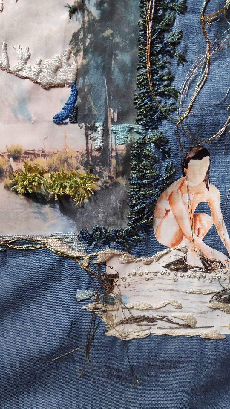 Original Figurative Nature Mixed Media by Isabelle Joubert