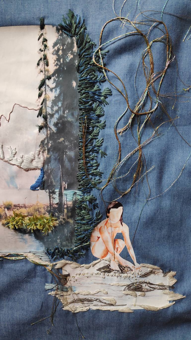 Original Figurative Nature Mixed Media by Isabelle Joubert