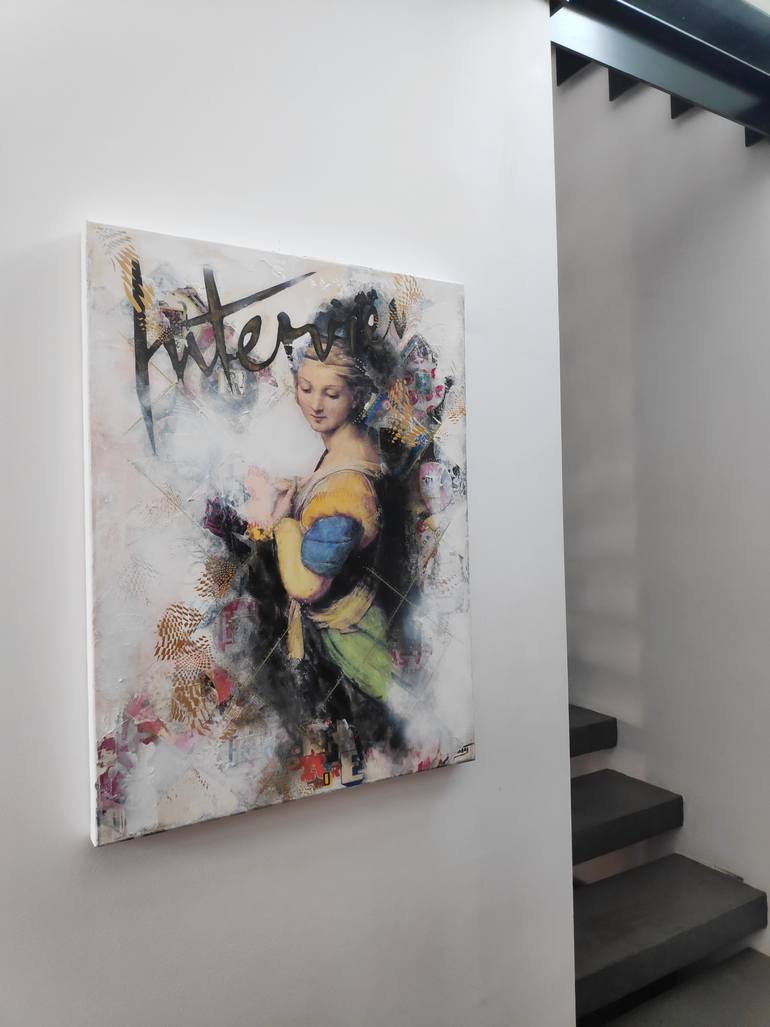 Original Conceptual Fashion Painting by Isabelle Joubert