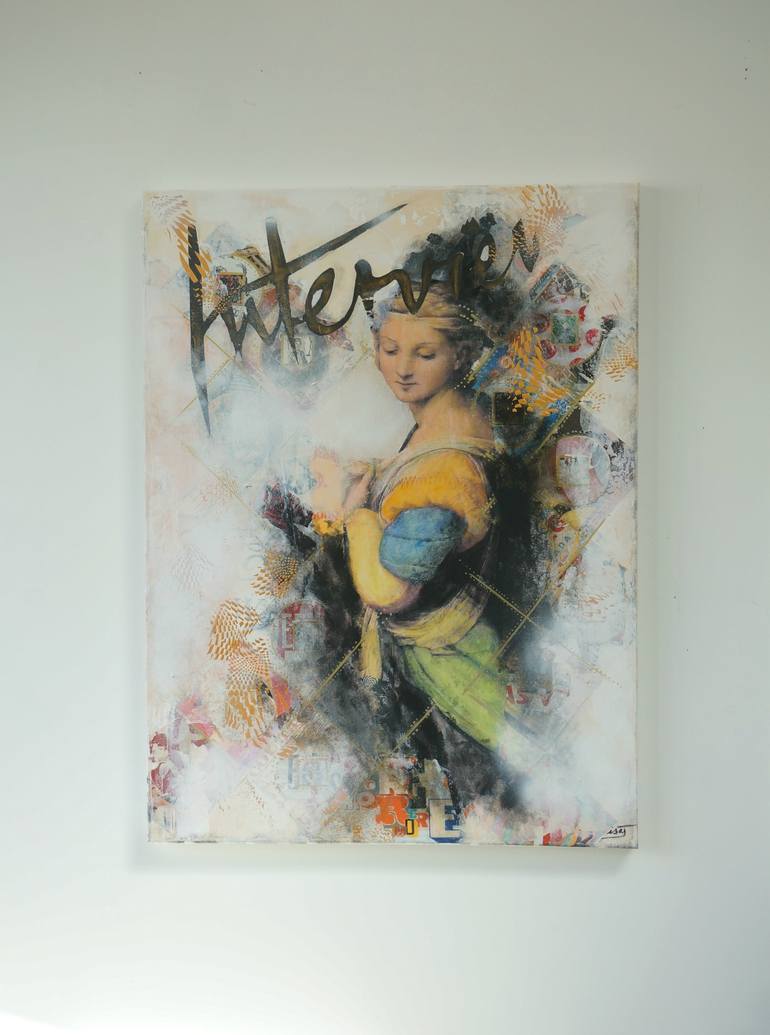 Original Conceptual Fashion Painting by Isabelle Joubert