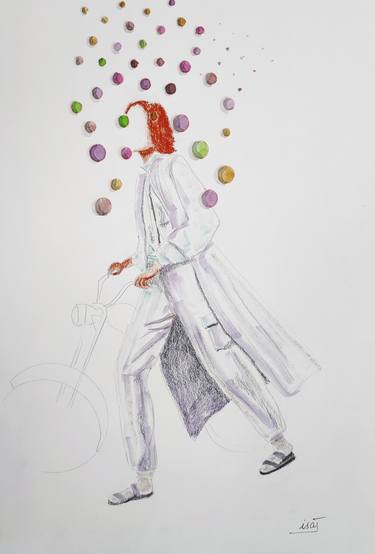 Original Fashion Drawings by Isabelle Joubert