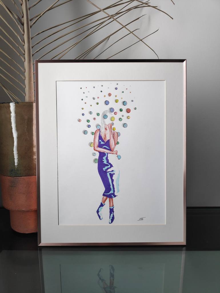 Original Figurative Fashion Drawing by Isabelle Joubert