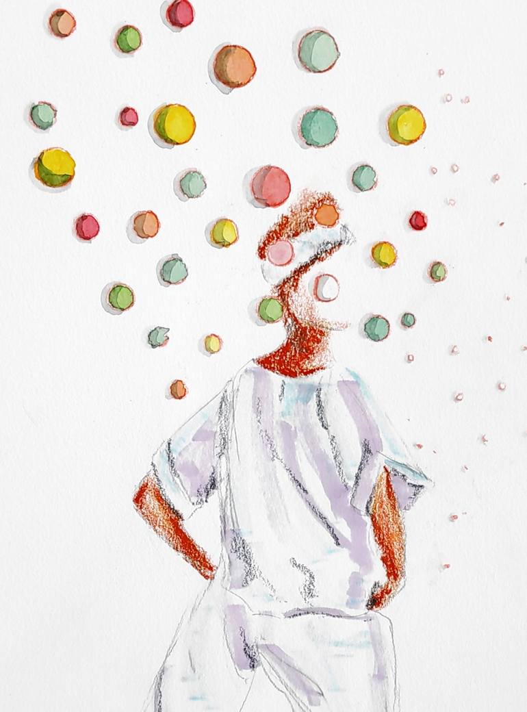 Original Figurative Fashion Drawing by Isabelle Joubert
