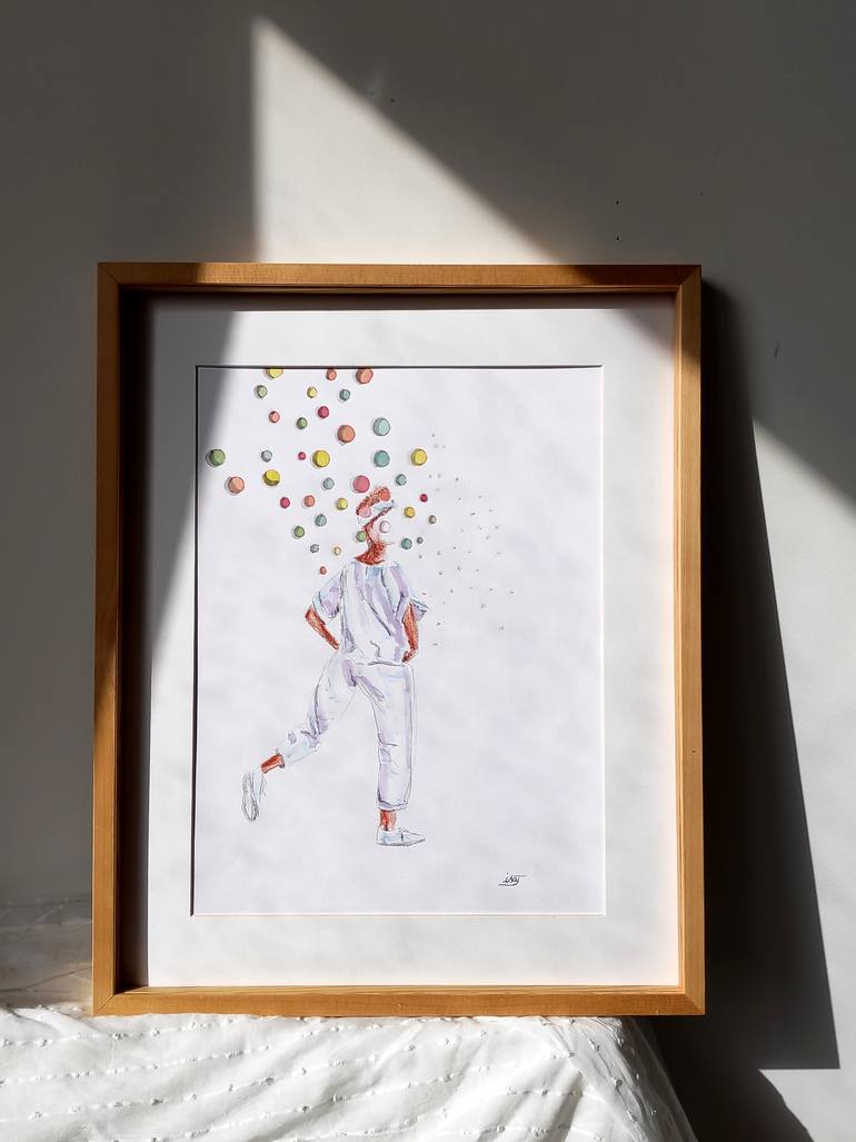 Original Figurative Fashion Drawing by Isabelle Joubert