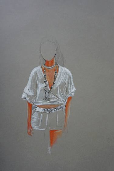 Original Fashion Drawings by Isabelle Joubert