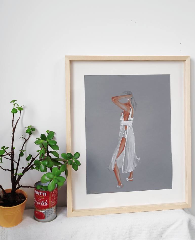 Original Figurative Fashion Drawing by Isabelle Joubert