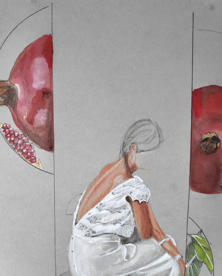Original Figurative Food Drawing by Isabelle Joubert