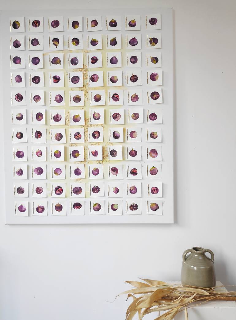 Original Abstract Expressionism Botanic Painting by Isabelle Joubert