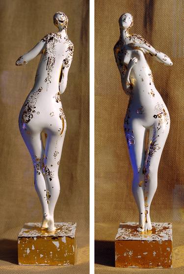 Original Art Deco Nude Sculpture by Yulia Luchkina