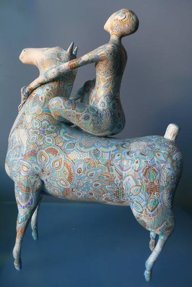 Original Art Deco Horse Sculpture by Yulia Luchkina