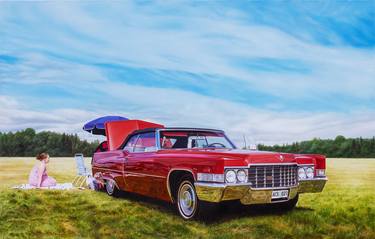 Original Automobile Paintings by Anna Christina Eriksson