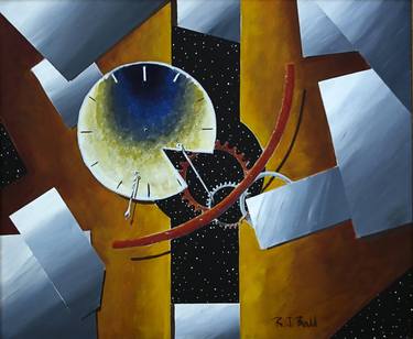 Original Abstract Science/Technology Paintings by Robert Ball