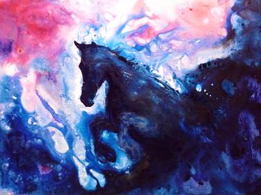 Print of Abstract Horse Paintings by Carlos Printe