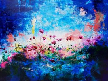 Original Expressionism Floral Paintings by Carlos Printe