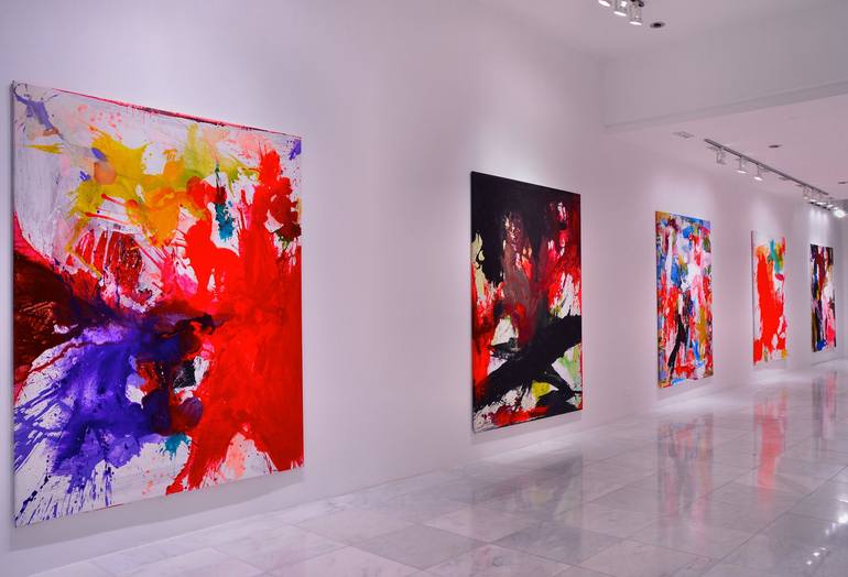 Original Abstract Men Painting by Iarca Gallery