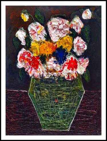 Print of Abstract Expressionism Floral Paintings by Iarca Gallery