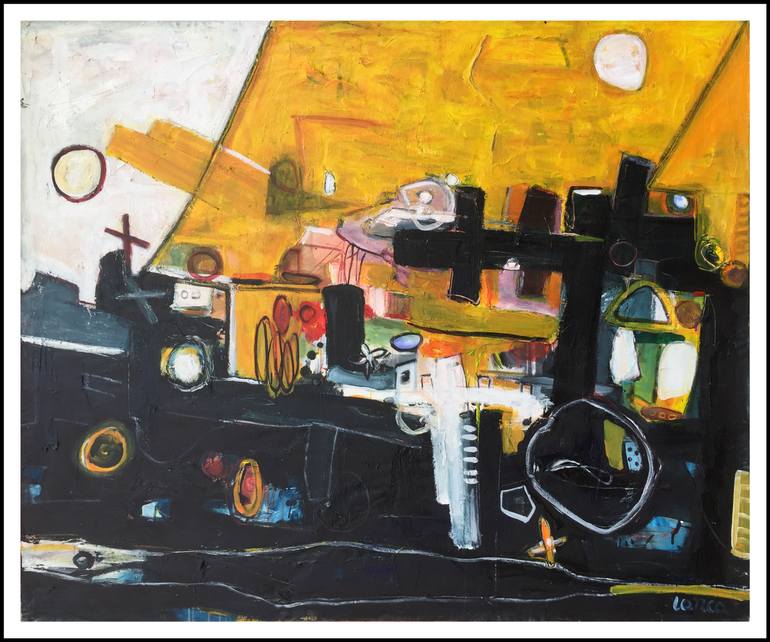 Original Art Deco Abstract Painting by Iarca Gallery