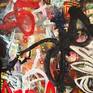 modern contemporary graffiti acrylic painting on canvas