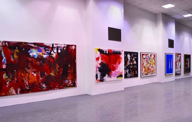 Original Abstract Geometric Painting by Iarca Gallery